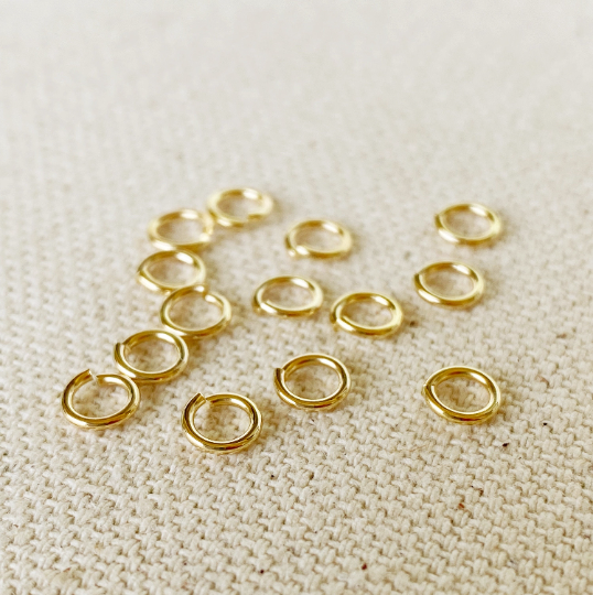 5 grams bag of 18k Gold Filled Jump Ring Size 3mm, 4mm, 5mm,