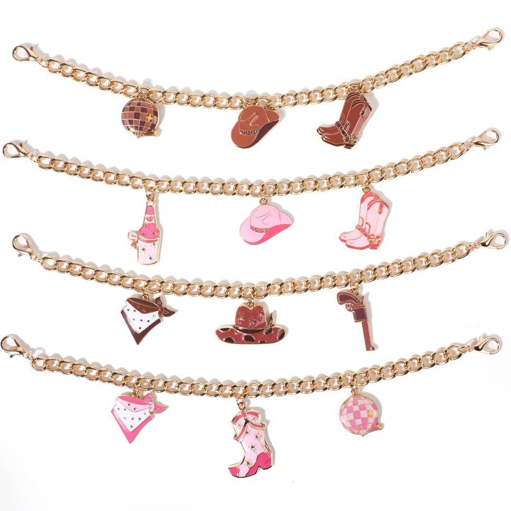 Western Cowboy Boots Hats Charm Trucker Hat Chain
