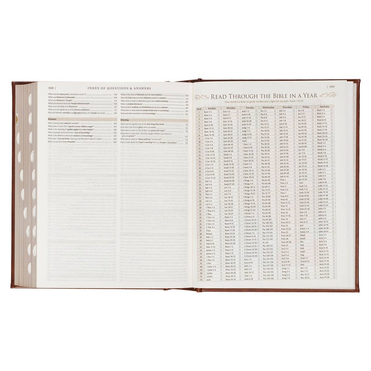 NLT, The Family Heritage Bible Hardcover, Brown