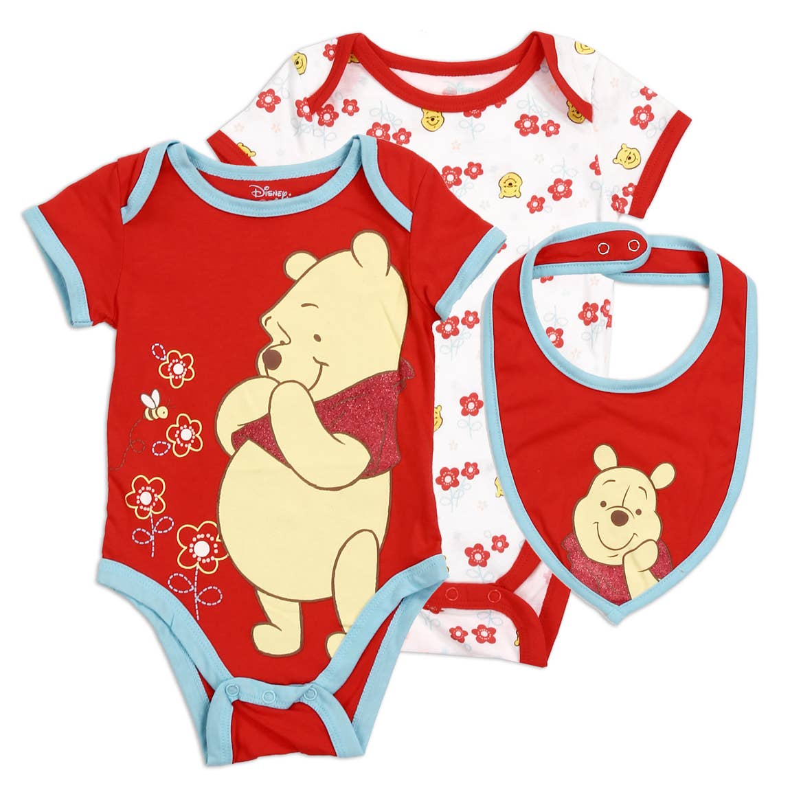 WINNIE THE POOH 3-Piece Creeper Set