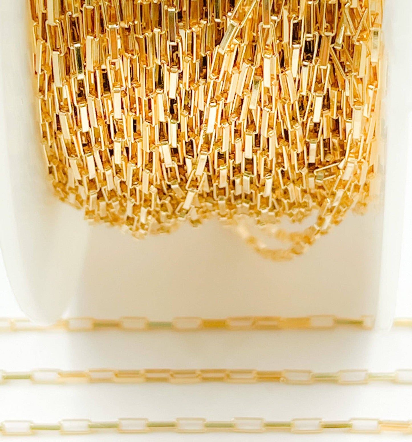 1295GF. 14K Gold Filled Box Link Chain