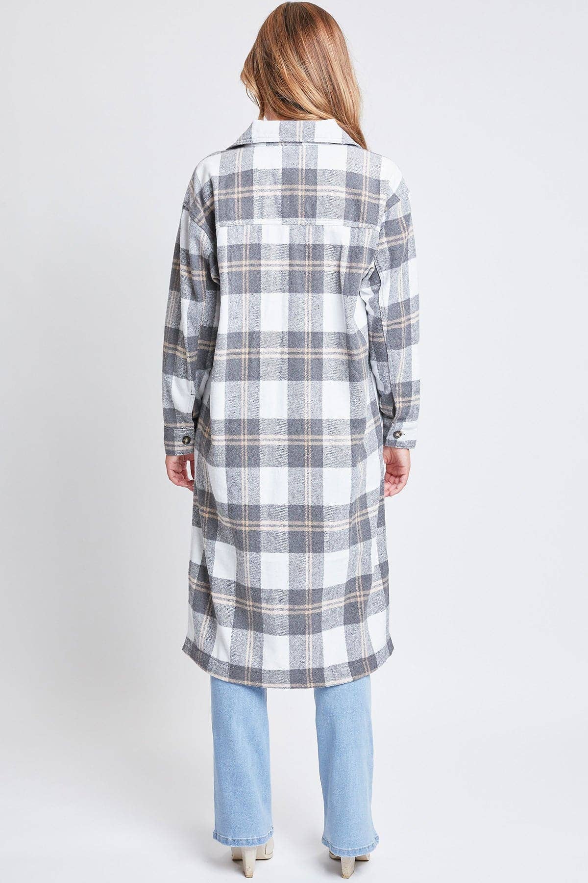 Plaid Shacket Long Duster