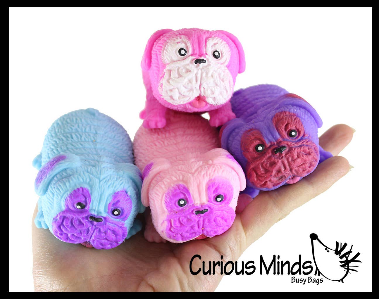 Stretchy Pug Dog Crushed Bead Sand Filled - Doggy Lover Se