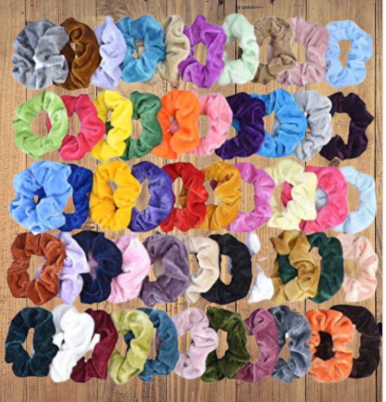 Assorted scrunchies