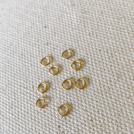 5 grams bag of 18k Gold Filled Jump Ring Size 3mm, 4mm, 5mm,