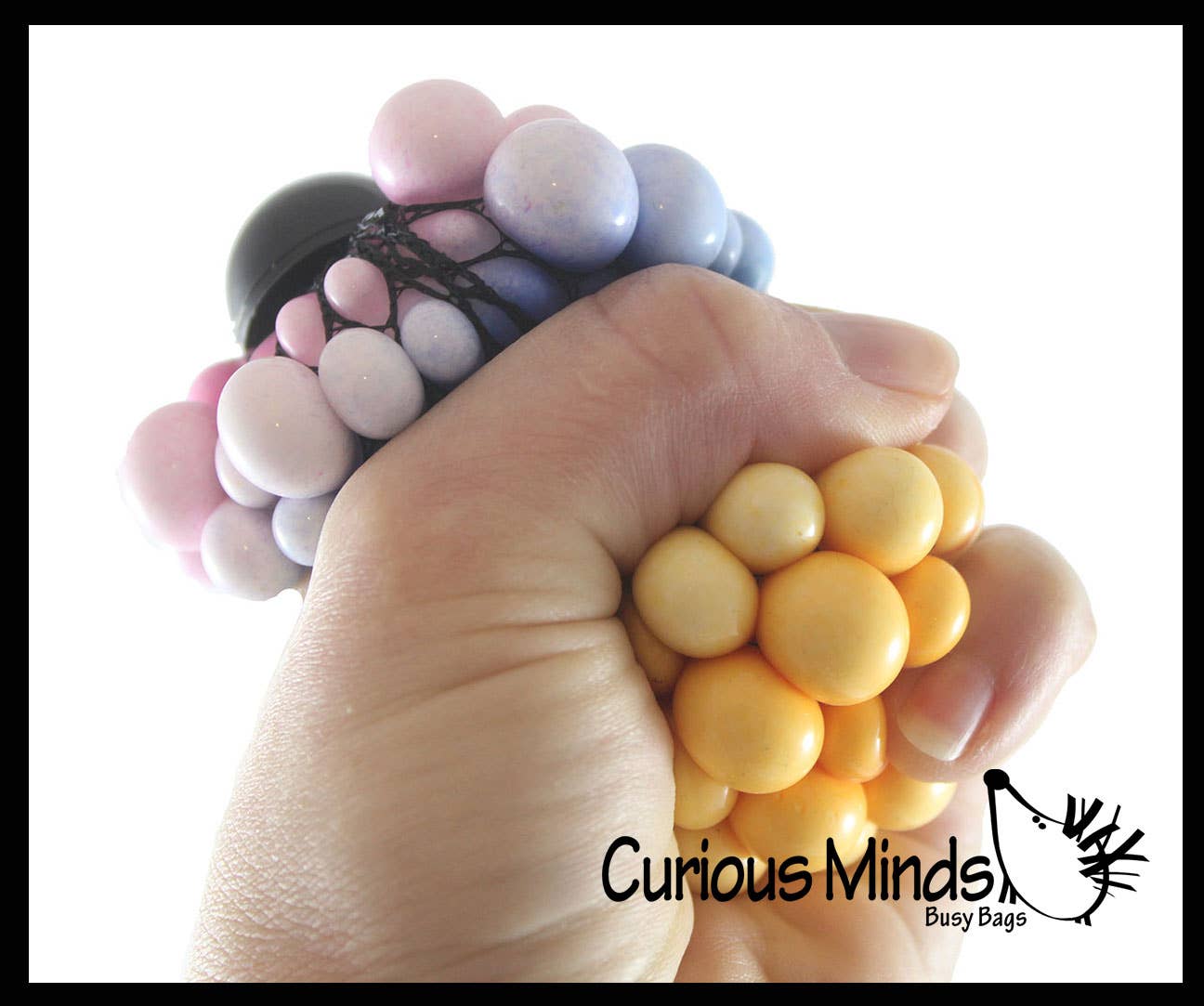 Rainbow Mesh Doh Filled Squeeze Balls - Doh - Ultra Squish