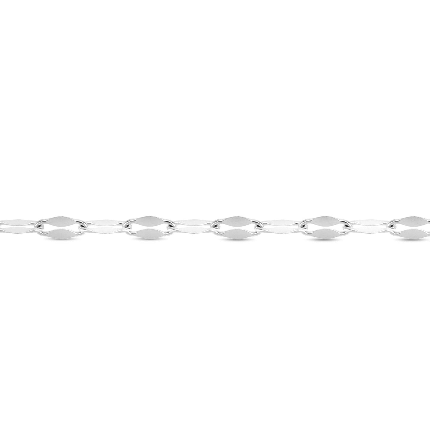 2mm Stainless Steel Lip Chain By The Foot