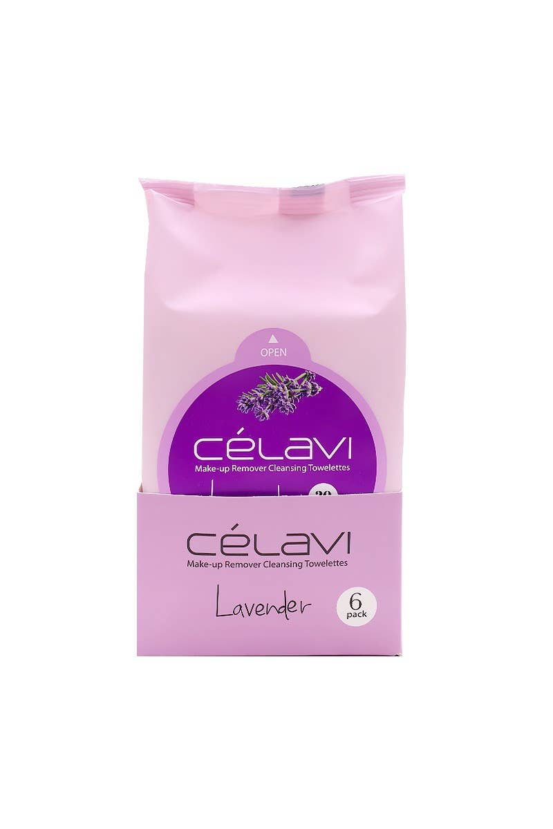Celavi MT019z Lavender Make-up Removing Cleansing Towelettes