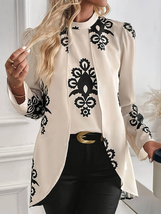 Long Sleeved Shirt Elegant Top