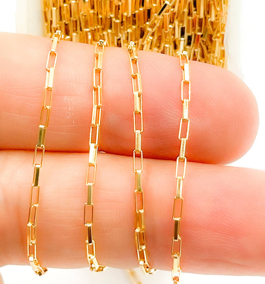 1295GF. 14K Gold Filled Box Link Chain