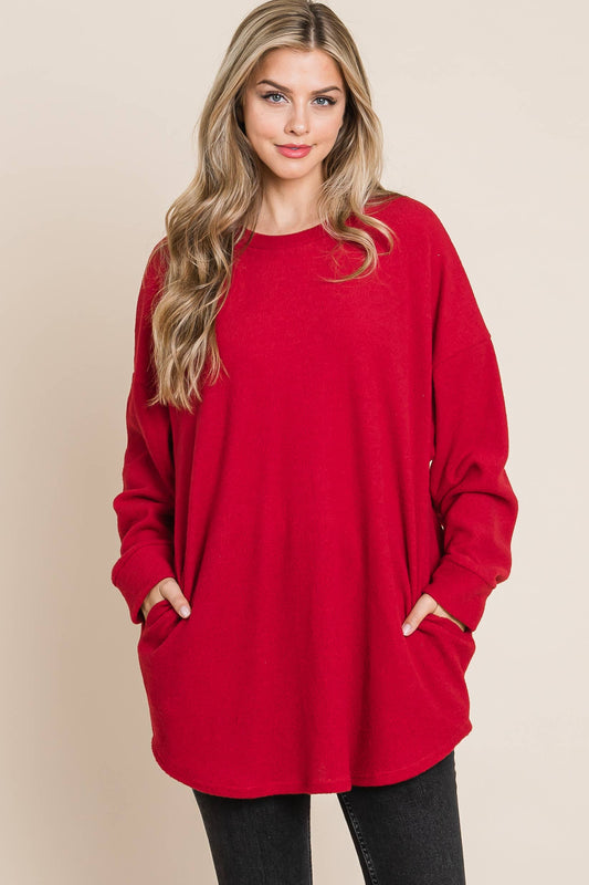 Soft Cozy Knit Long Sleeve Top