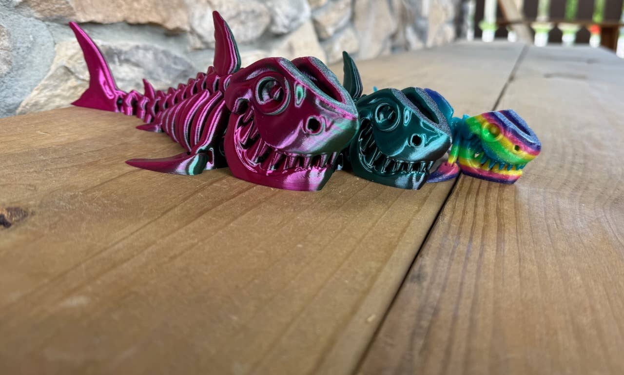 Flexi Skeleton Shark-Sensory, Desk Fidgeting & Unique Gifts