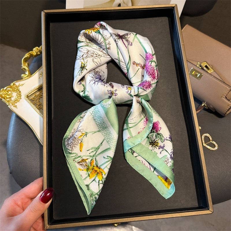 Fashion Print Square Scarf