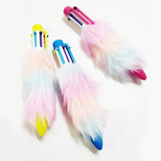 Rainbow Fur 6 Color Pen