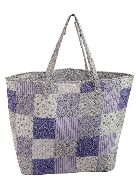 "Violet Dreams" Designer Quilted Tote Bag