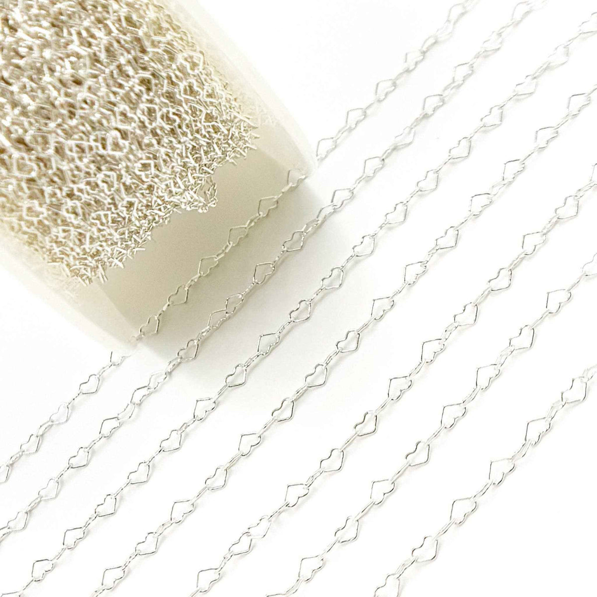A35/SPSS. 925 Sterling Silver Heart Link Chain