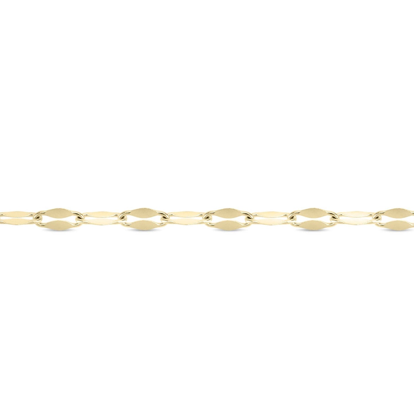2mm Stainless Steel Lip Chain By The Foot