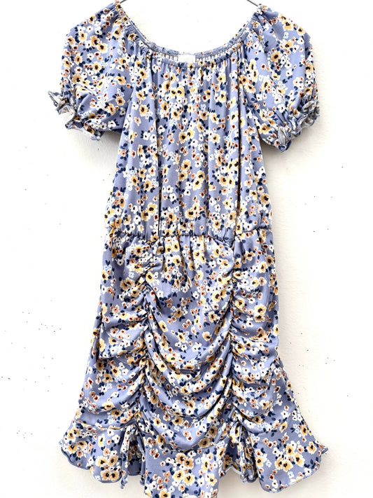 Girls Ruffle Short Sleeve Dress