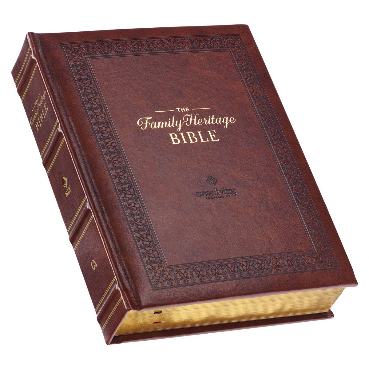 NLT, The Family Heritage Bible Hardcover, Brown