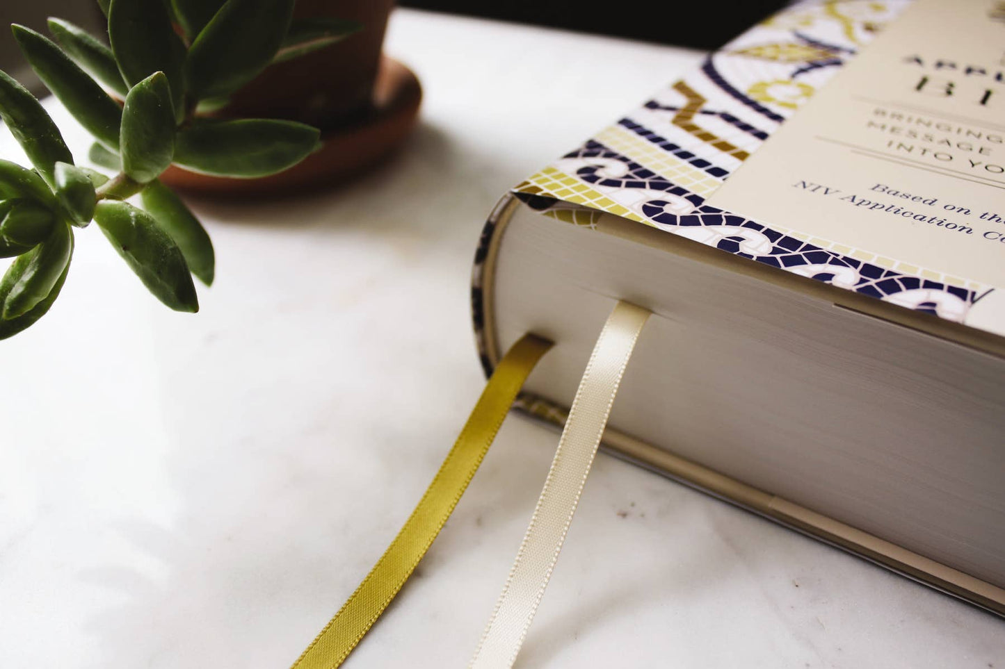 NIV Application Bible Hardcover Multi Cream Red Letter