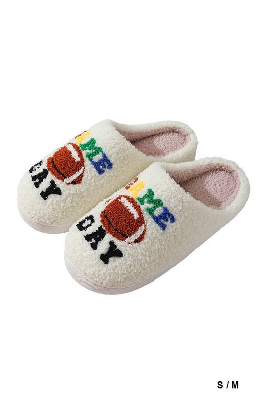 Game Day Soft Plush Cozy Slippers