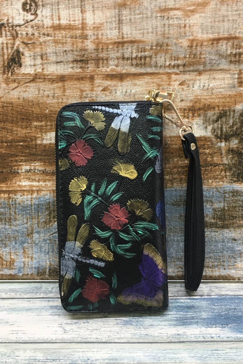 Flower Embossed Wallet