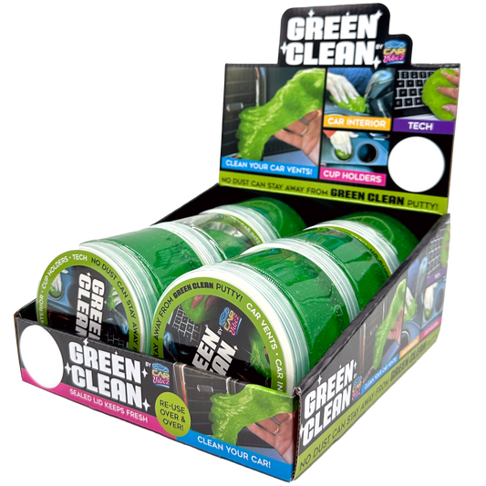 GREEN CLEAN CAR PUTTY 6 PIECES PER DISPLAY