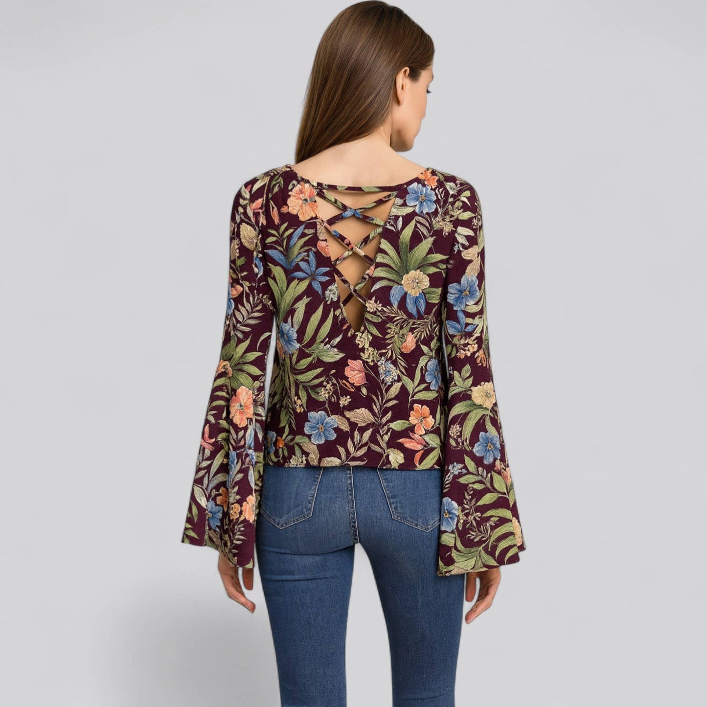 Contemporary Pebble Georgette Pint Pullover Blouse