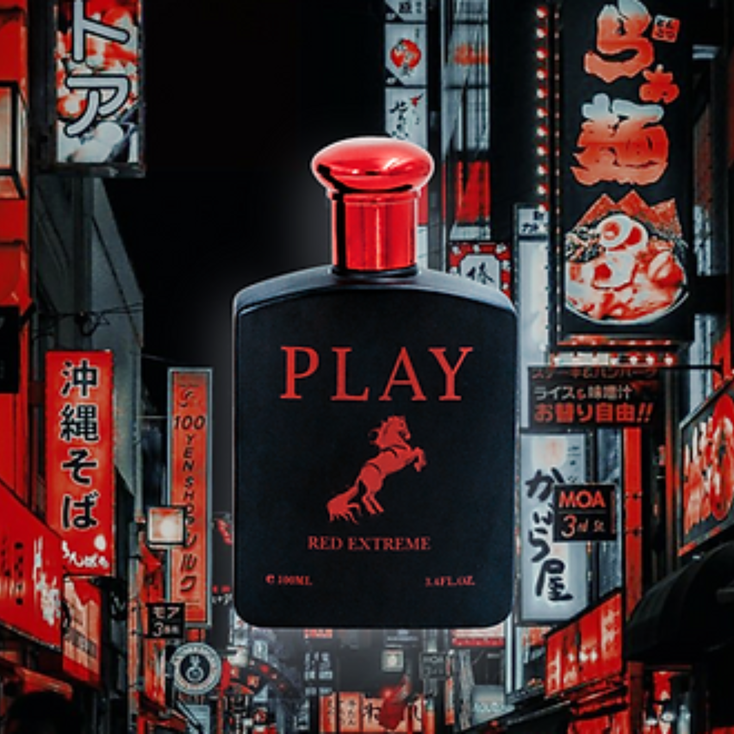 Play Red Extreme Cologne for Men Eau De Toilette, 100ml