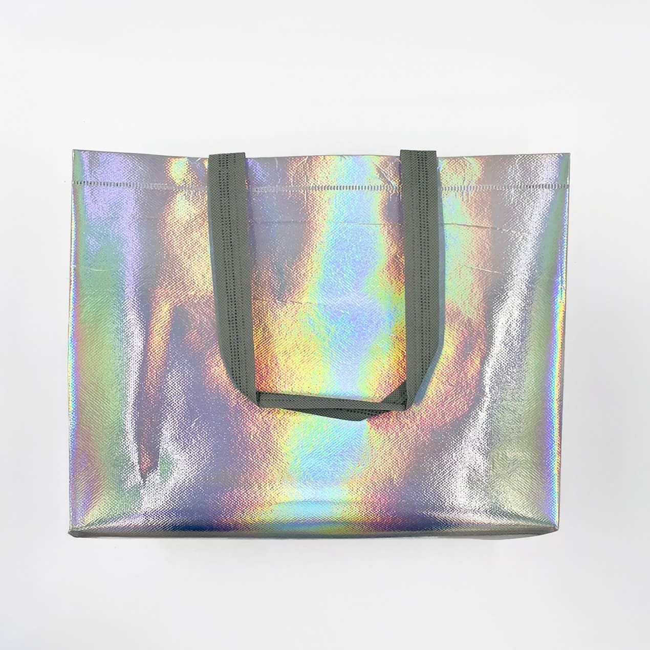 50pcs, 3 Sizes Iridescent Holographic Non-woven Gift Bag