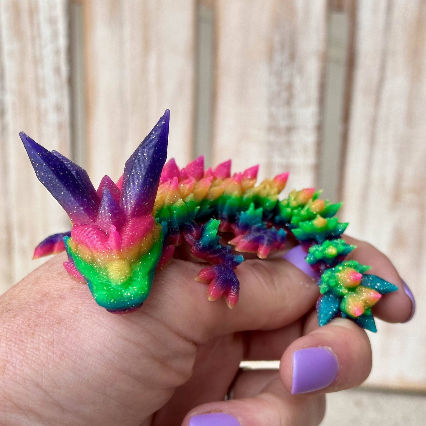 3D Printed Baby Crystal Dragon: Infant - 6"