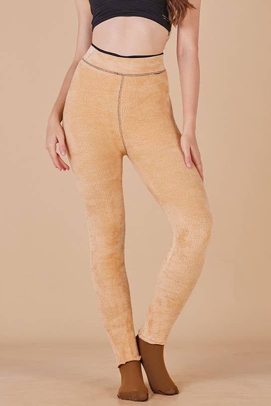 Fleece Lined Tights Women Sheer Warm Pantyhose Leggings