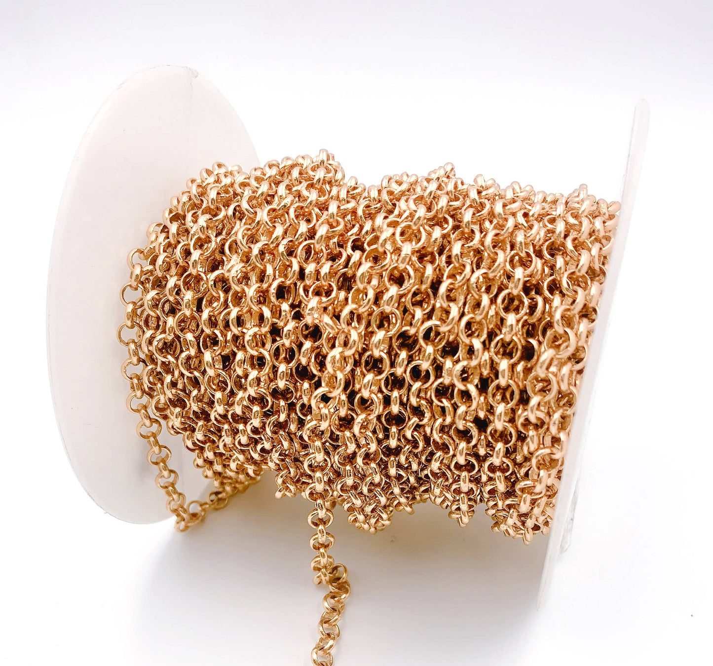 Dainty Rolo Cable Chain by Foot, Wholesale bulk Roll, CH147