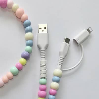 Beaded Phone Charging Cables