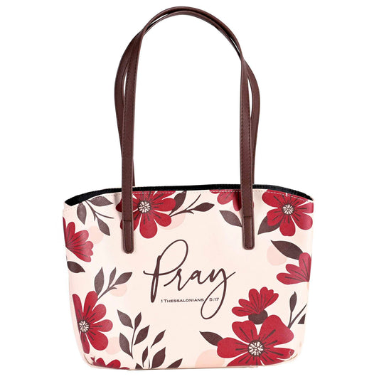 White Dove Bible Case Pray Wedge Tan XLarge