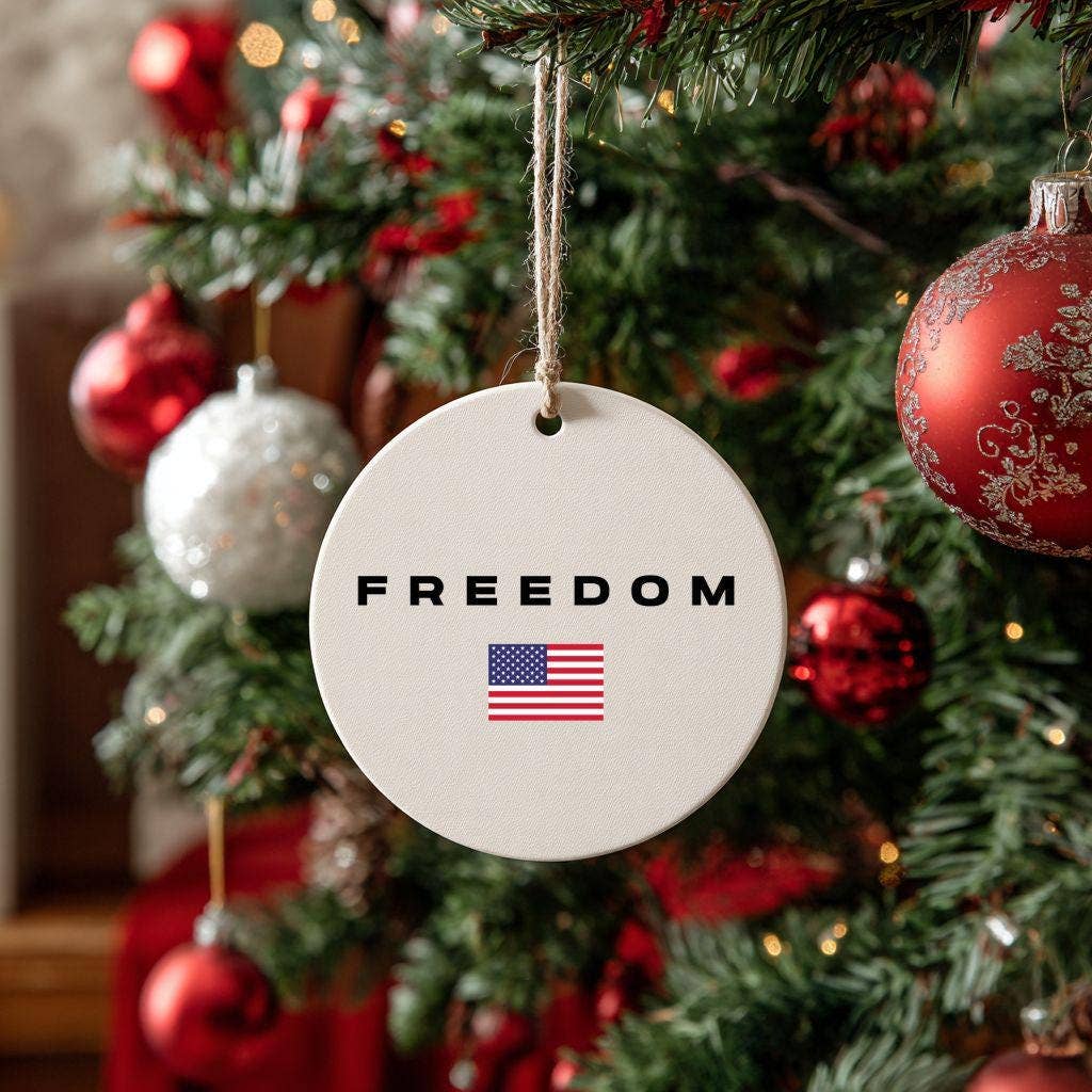 Freedom Christmas Ornament, Freedom Christmas Tree Decor