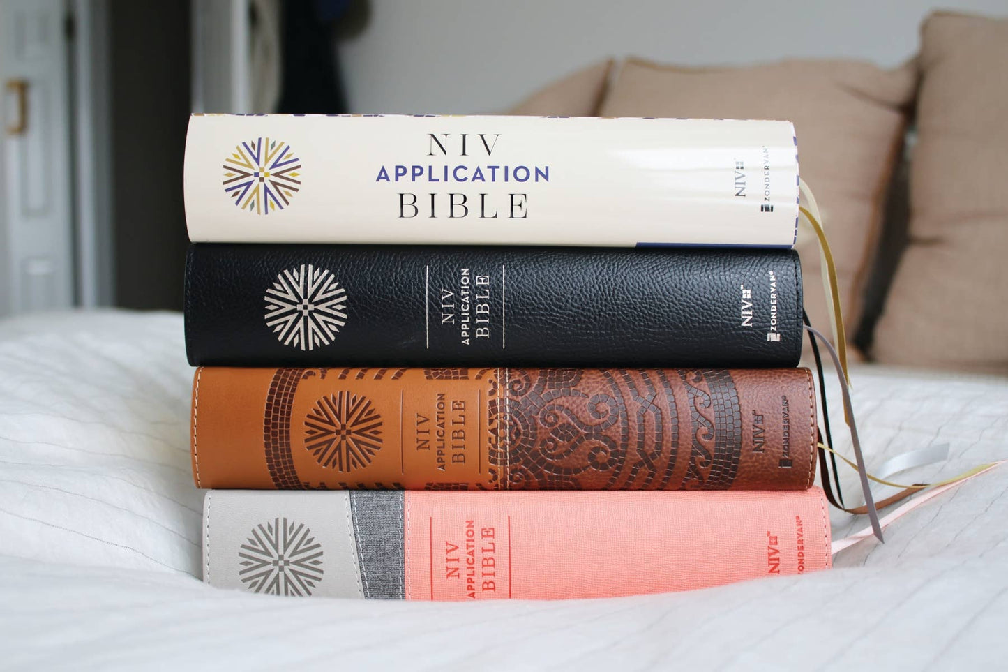 NIV Application Bible Hardcover Multi Cream Red Letter