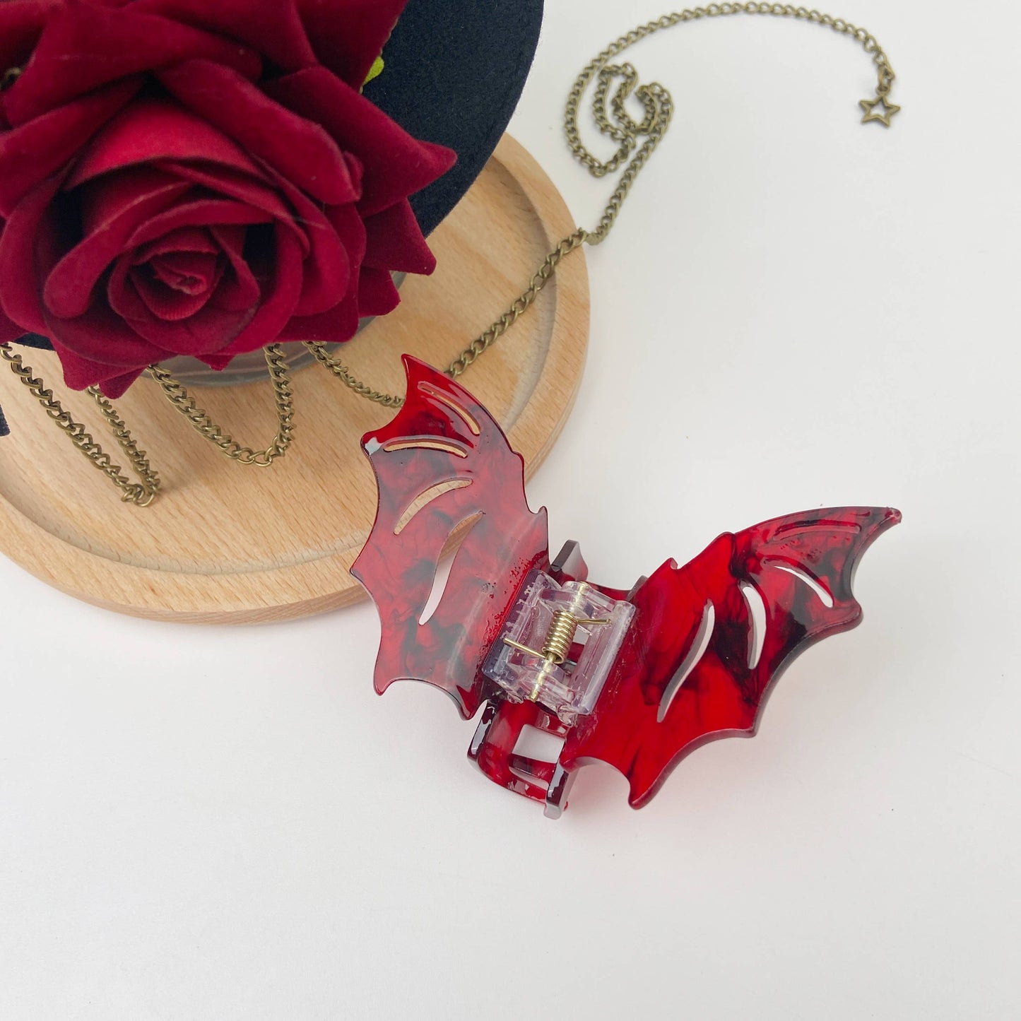 Colorful Bat Hair Clip Halloween