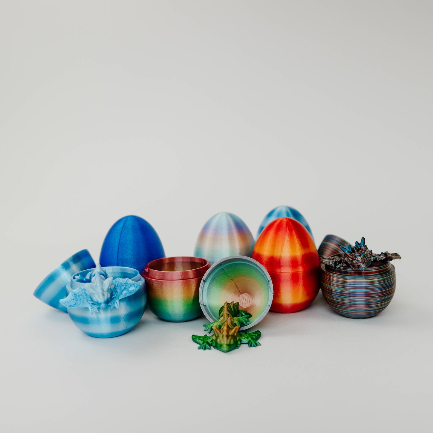 Small 3D Printed Mystery Dragon Egg Sets – Assorted 6-Pack