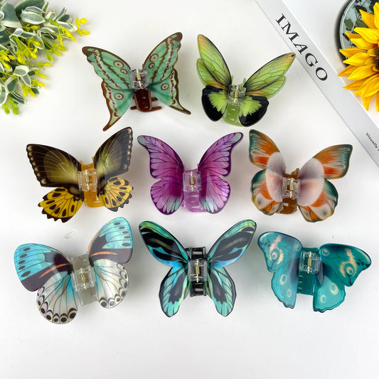 Colorful butterfly hair clips elegant beautiful hair clip