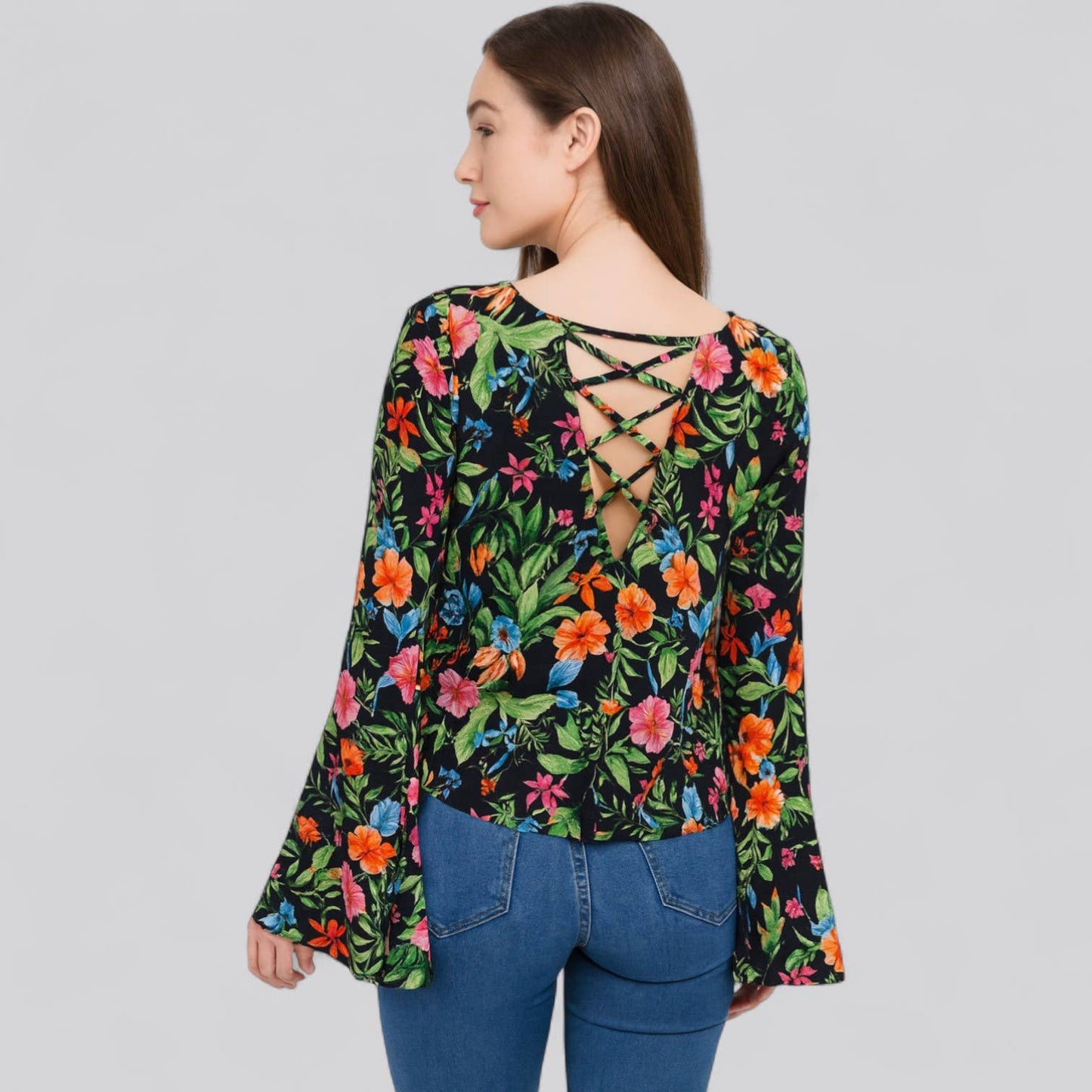Contemporary Pebble Georgette Pint Pullover Blouse