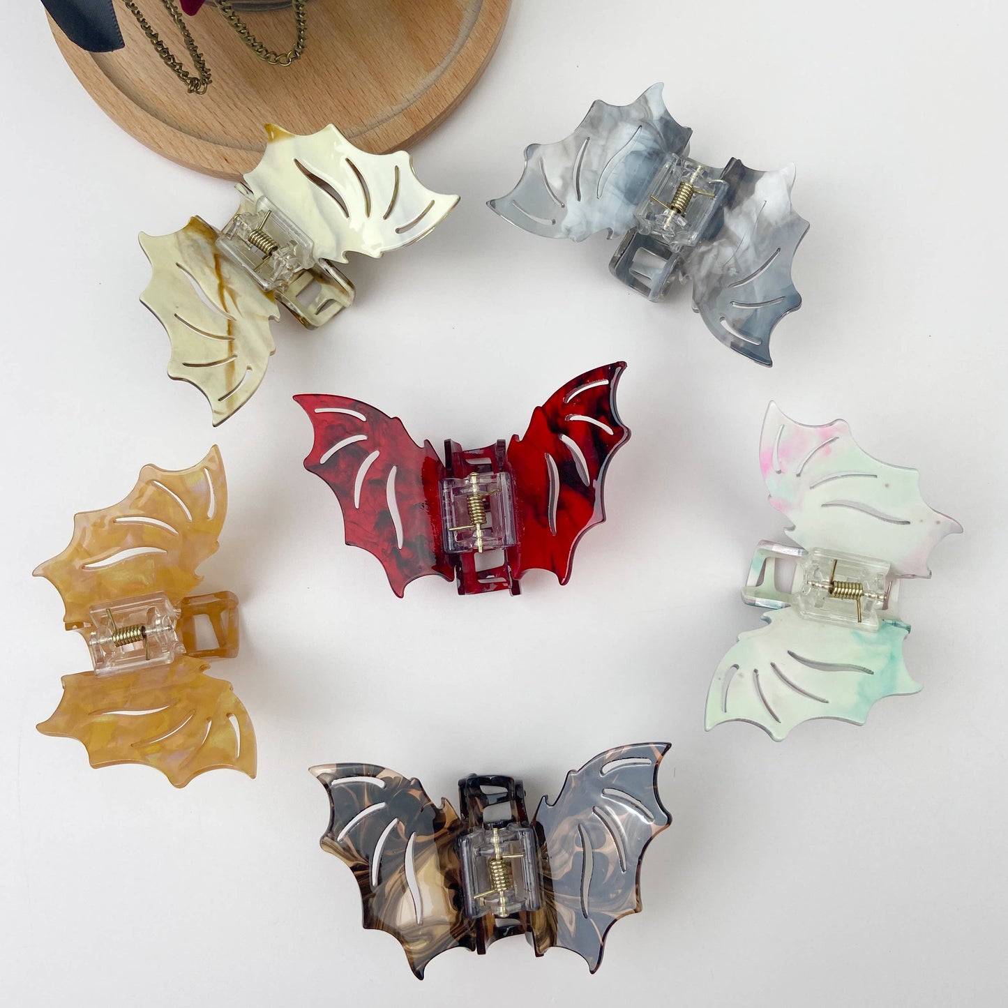 Colorful Bat Hair Clip Halloween