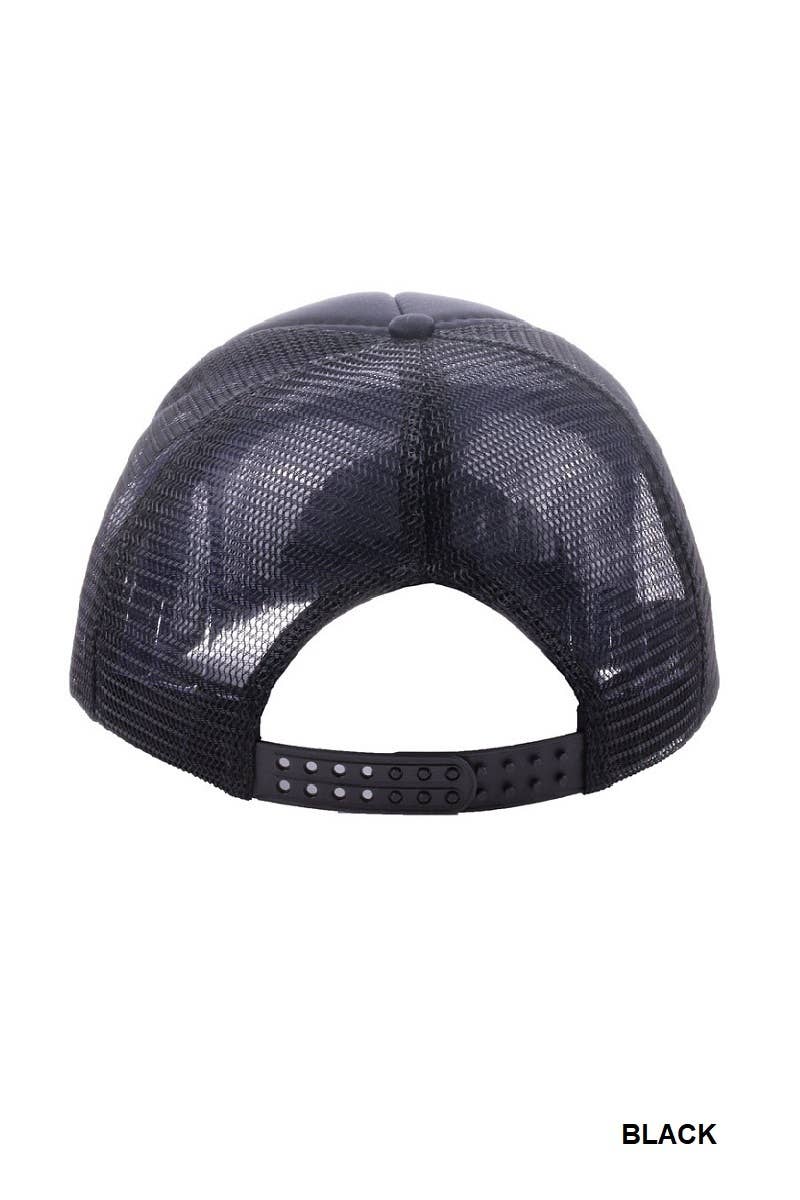 Classic Solid Mesh Back Trucker Cap