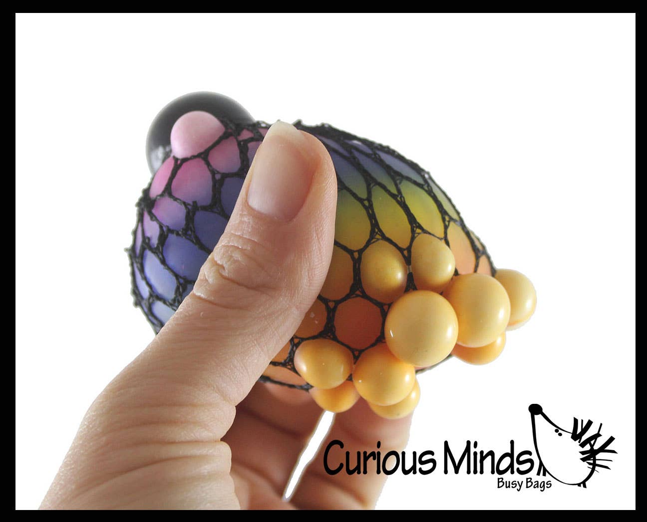 Rainbow Mesh Doh Filled Squeeze Balls - Doh - Ultra Squish