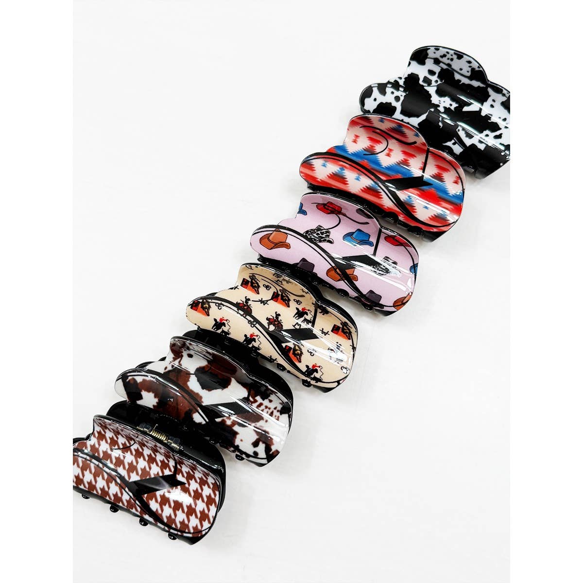 Western Cowboy Hat Hair Claw Clips