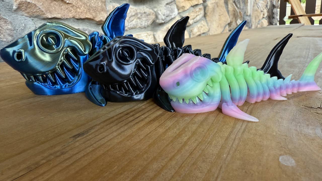Flexi Skeleton Shark-Sensory, Desk Fidgeting & Unique Gifts