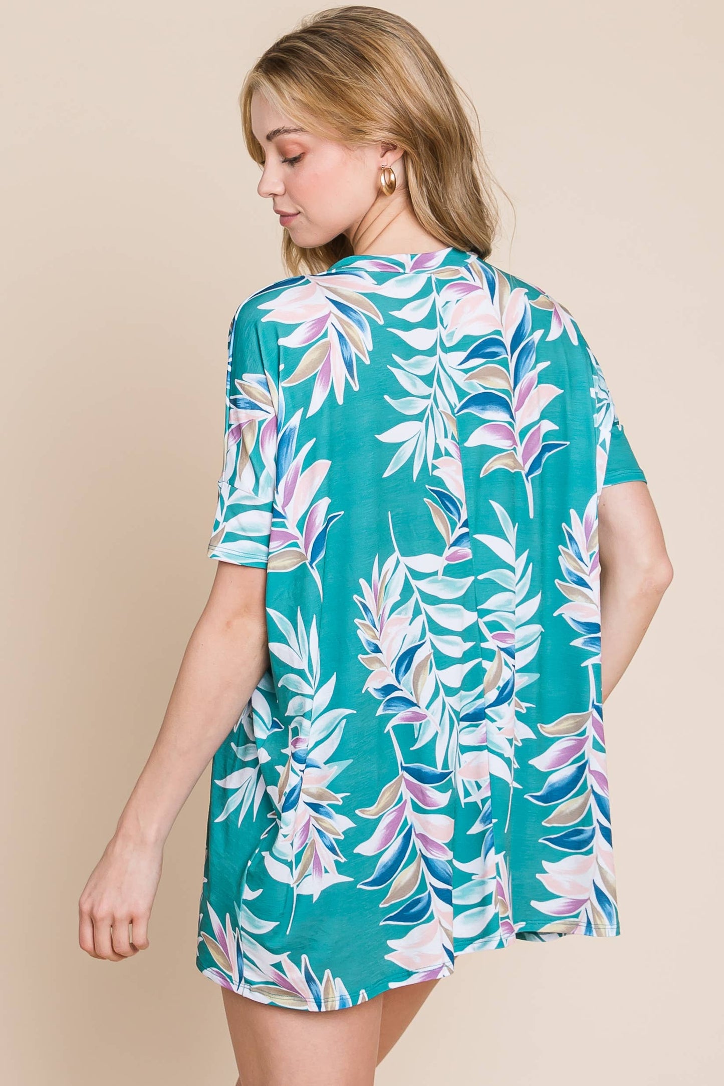 Loose Fit Vintage Floral Tunic