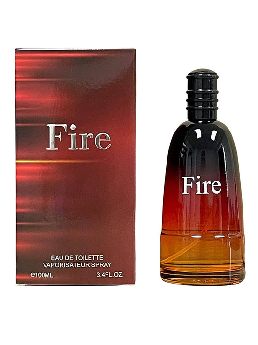 Fire Cologne for Men 3.4oz/100ml EDT, Fragrance for Men