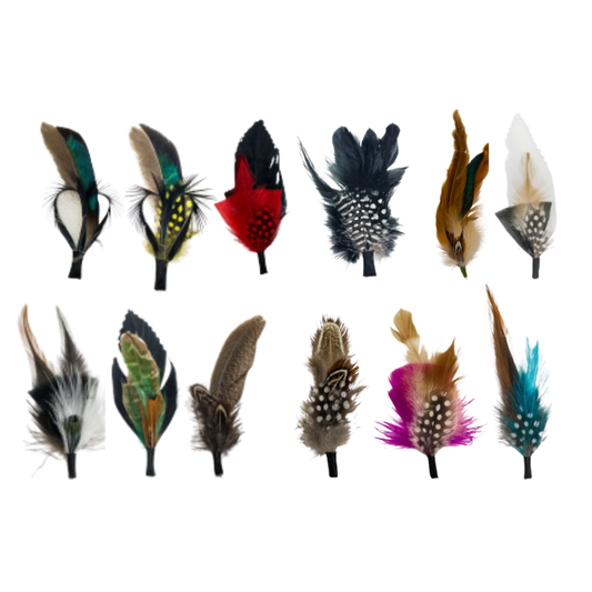 Feather Hat Accent Assorted