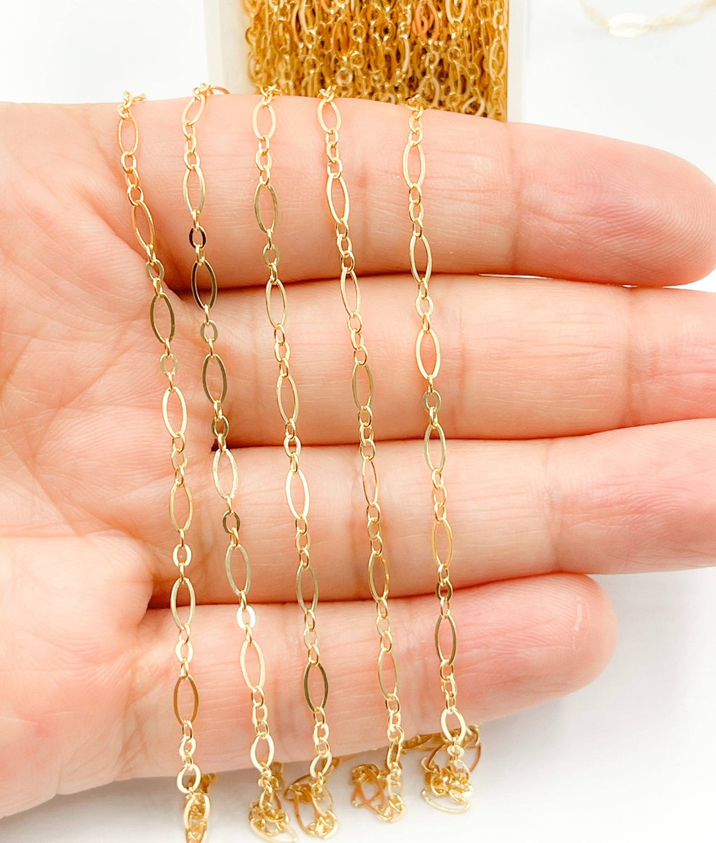 716F-801FGF. 14K Gold Filled Flat Long & Short Link